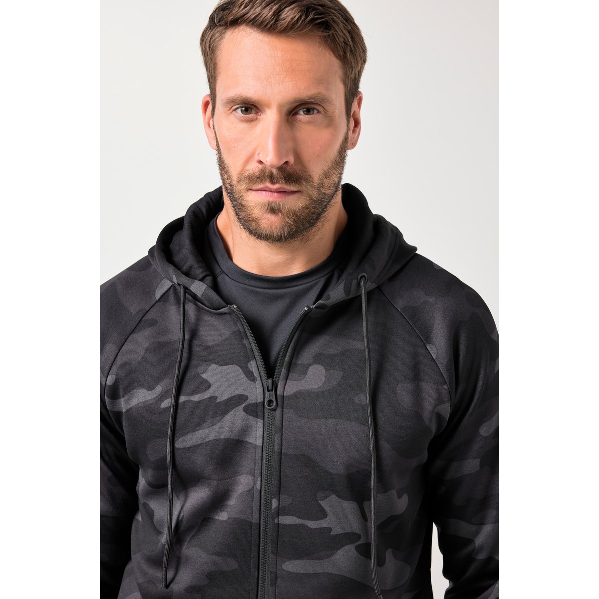 Veste de survêtement en molleton noir, JP1880