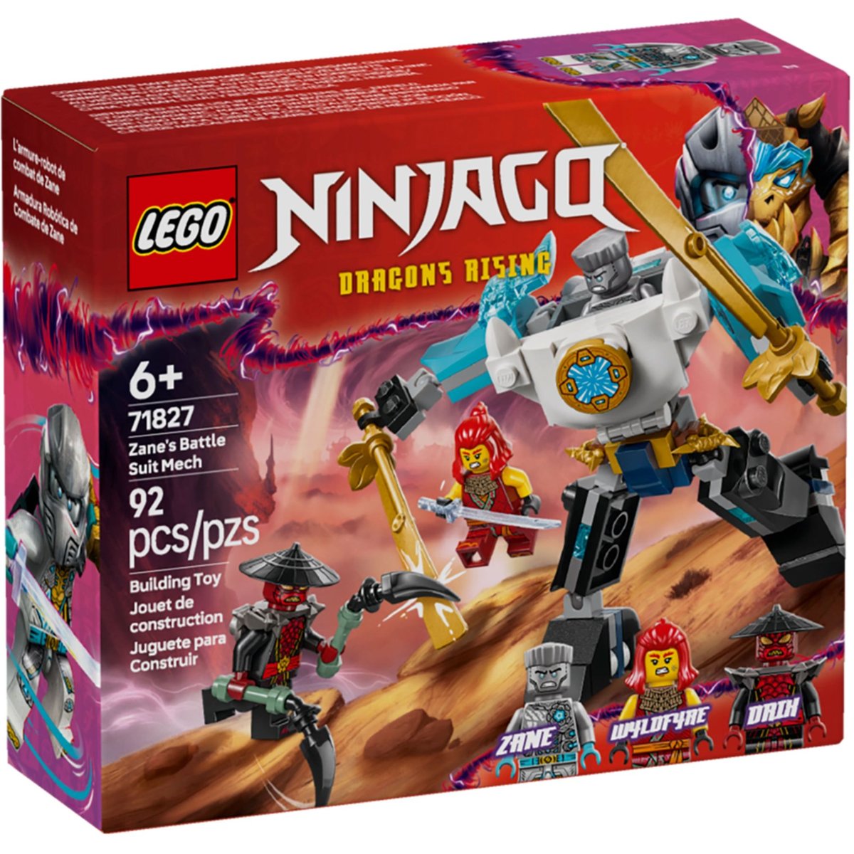 LEGO NINJAGO - Super Armure Robot de Zane - Set de Construction 71827 multicolore, LEGO