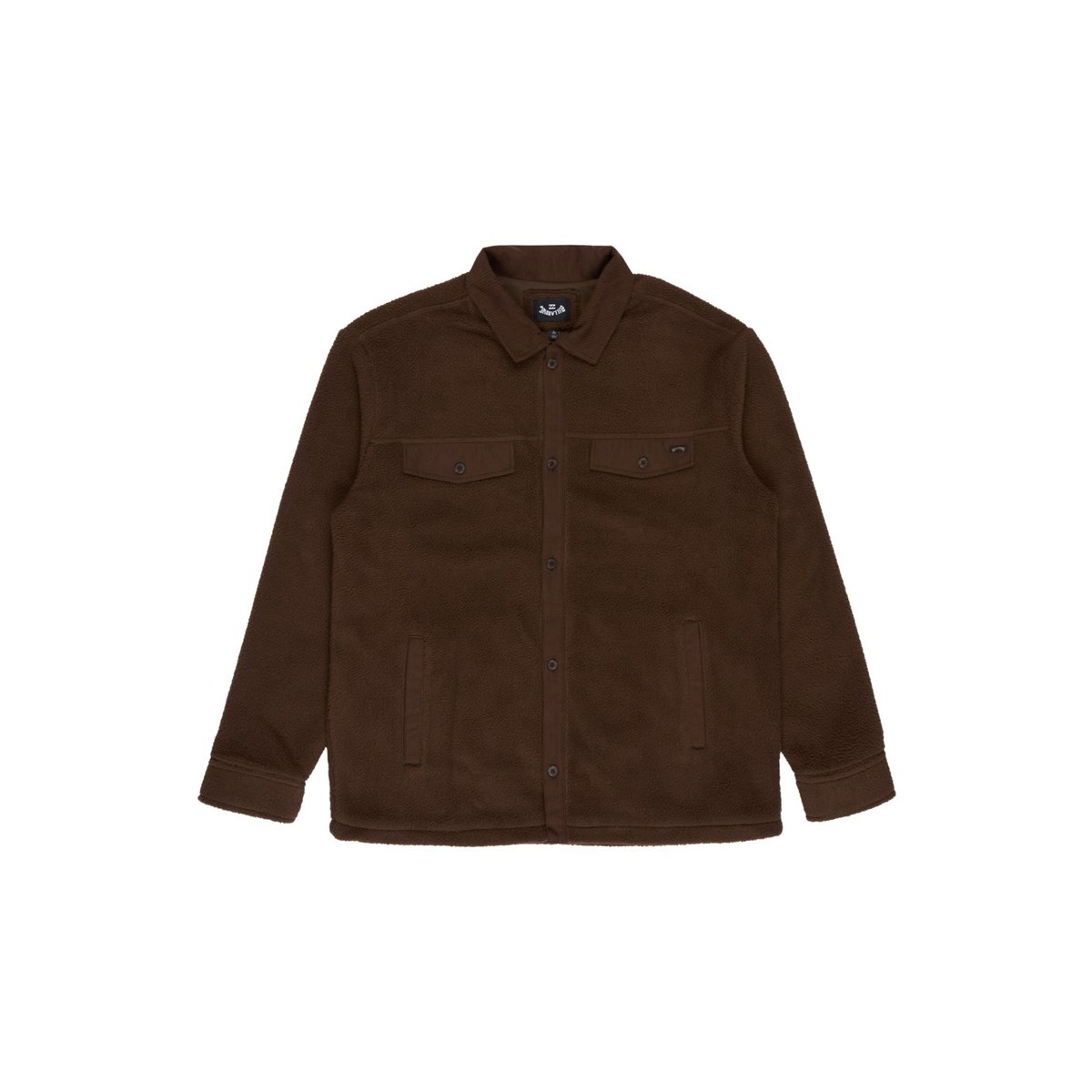 Surchemise en polaire FAIRBANKS marron dark cedar, BILLABONG