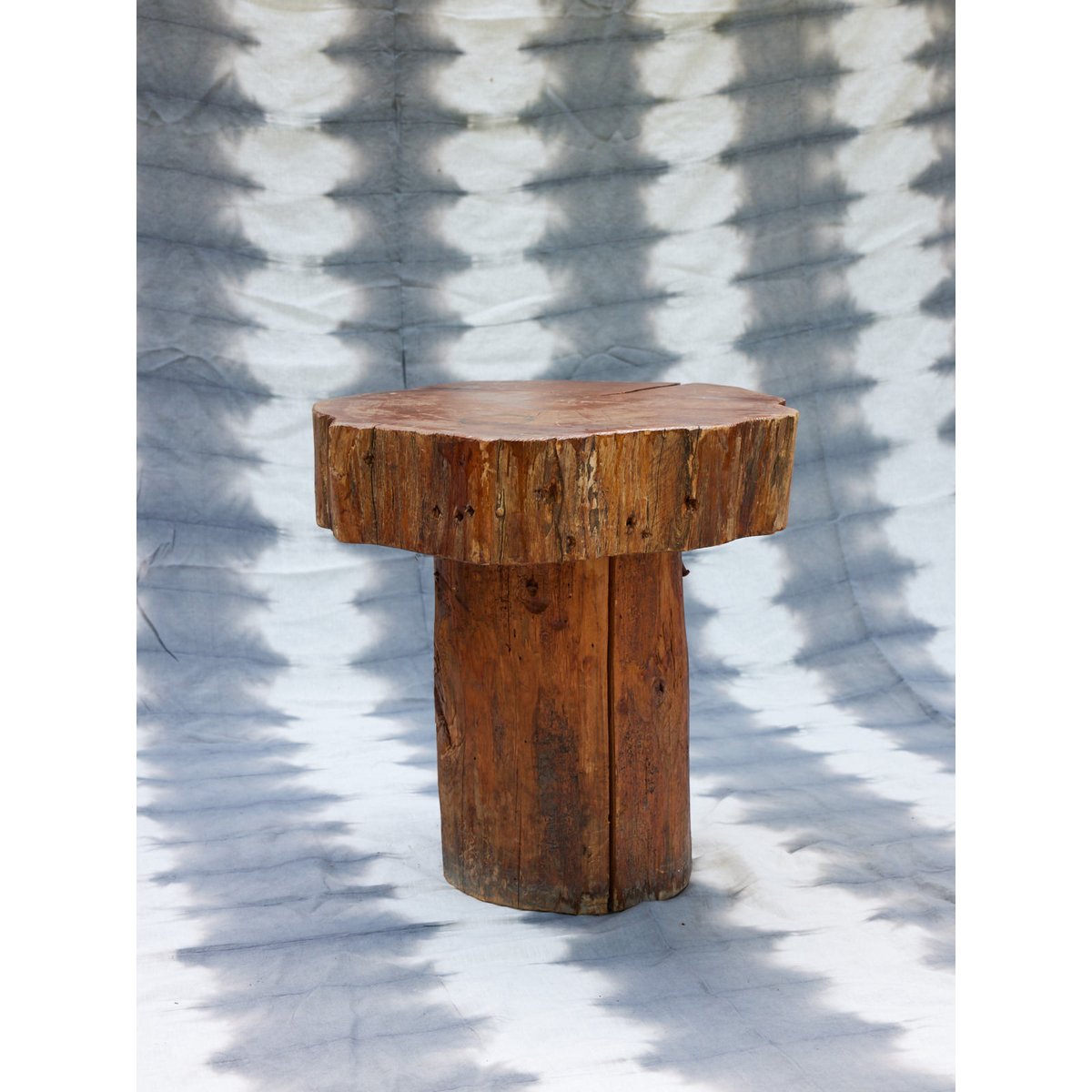 Table de salon en bois brut Donna N°1074 - Bon état bois foncé, DEBONGOUT