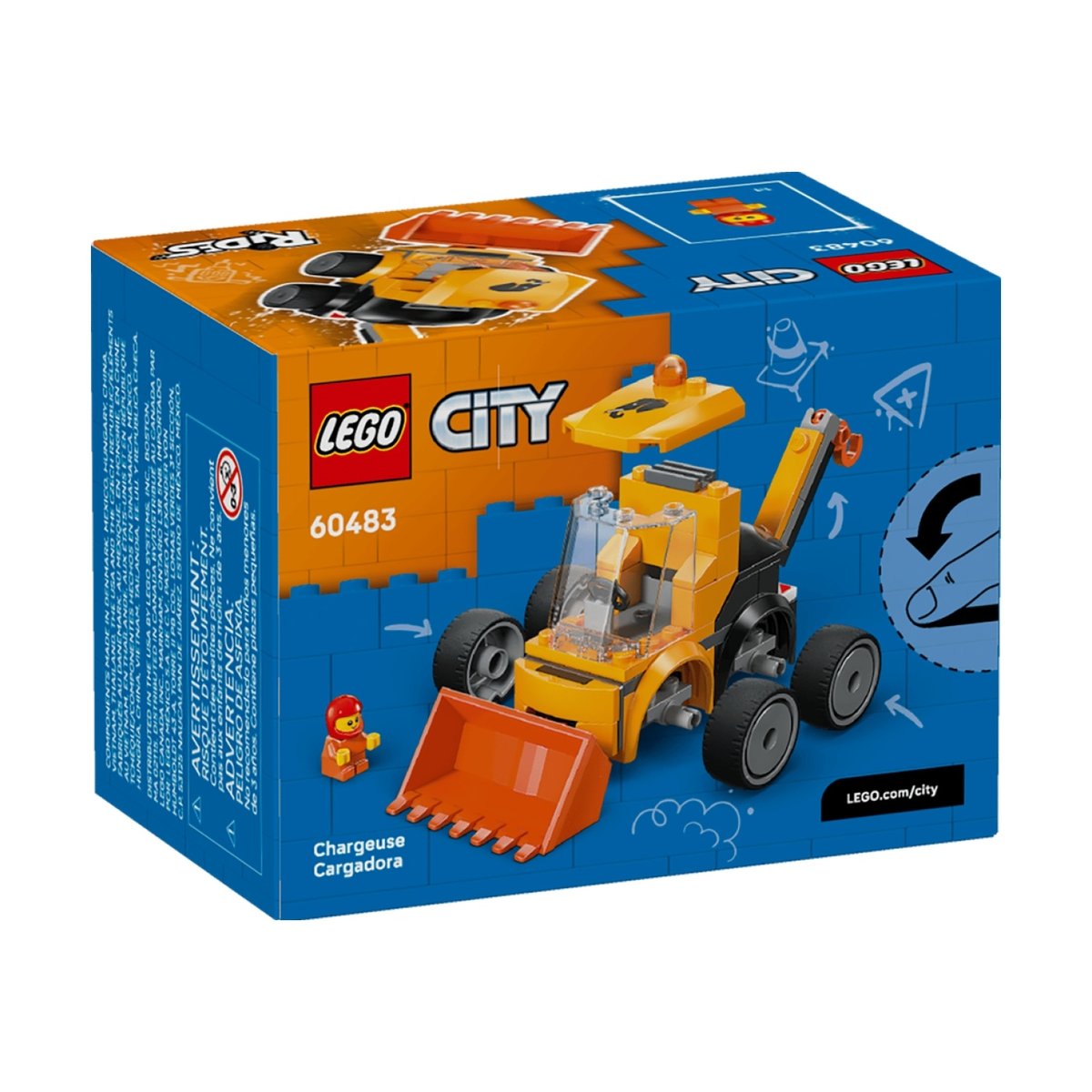 City VéhiculesLa chargeuse de chantier multicolore, LEGO