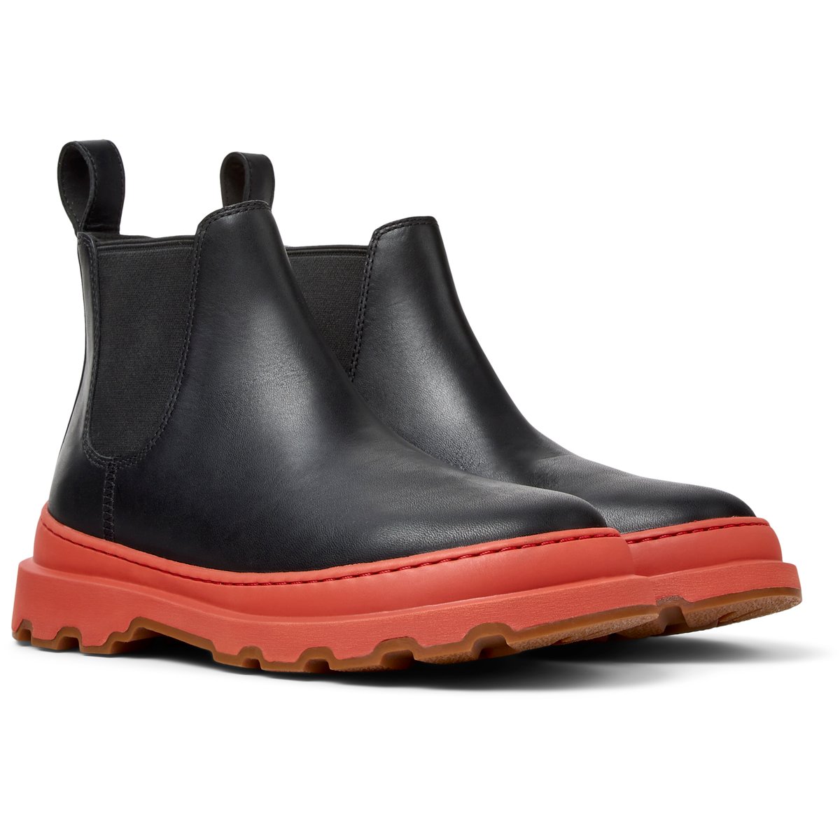 Bottines Brutus+ cuir marron moyen, CAMPER