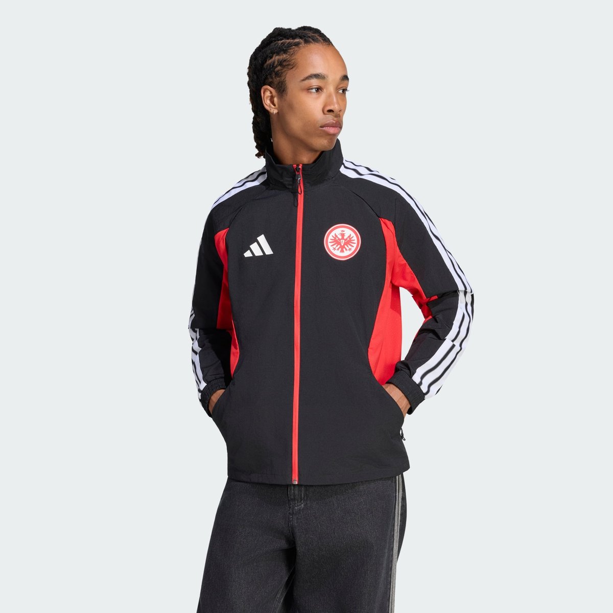 Veste Anthem Domicile Eintracht Frankfurt Veste Anthem Domicile Eintracht Frankfurt black / sge red, adidas Performance