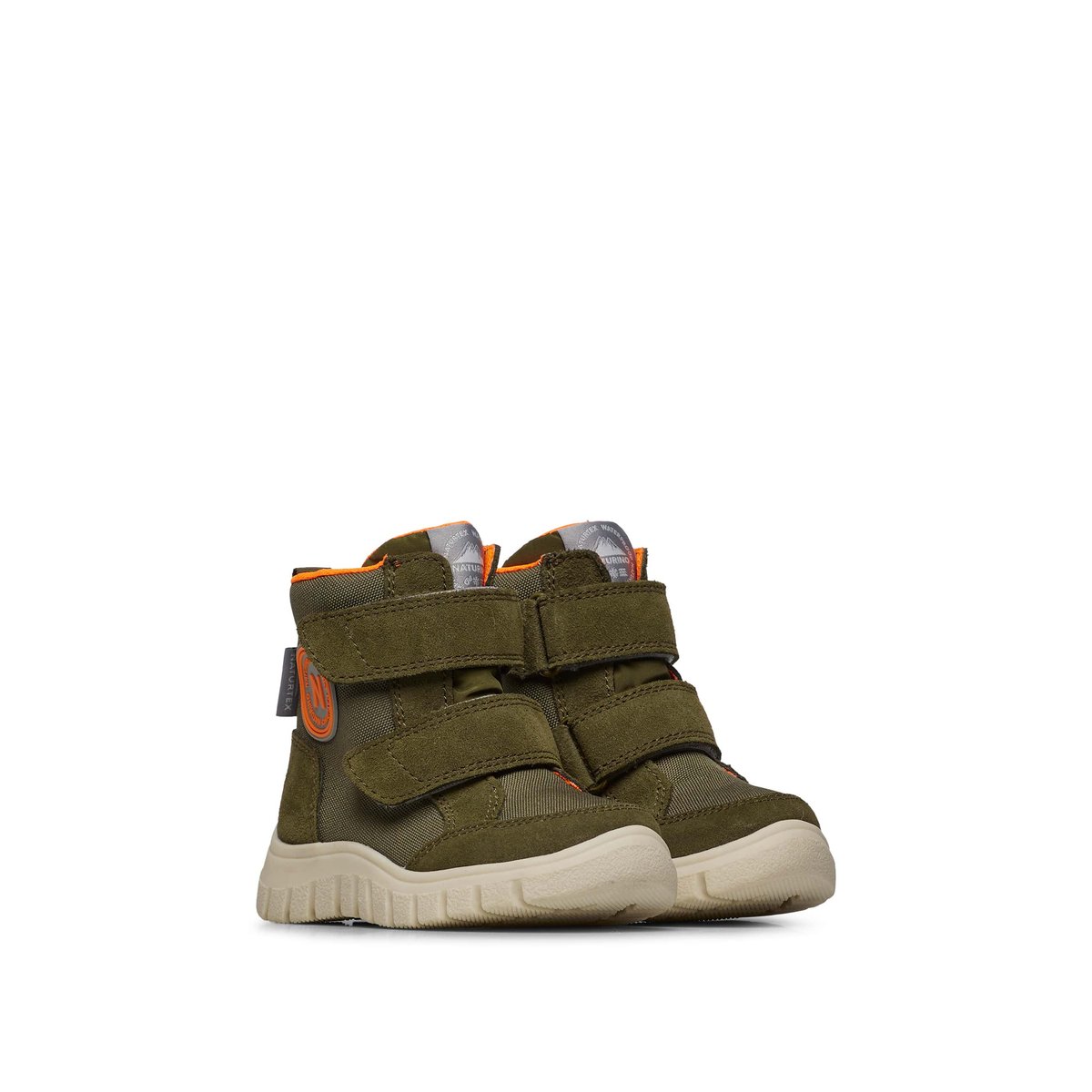 Bottes en suède et tissu technique GEMINAE 3 VL WP. kaki, NATURINO