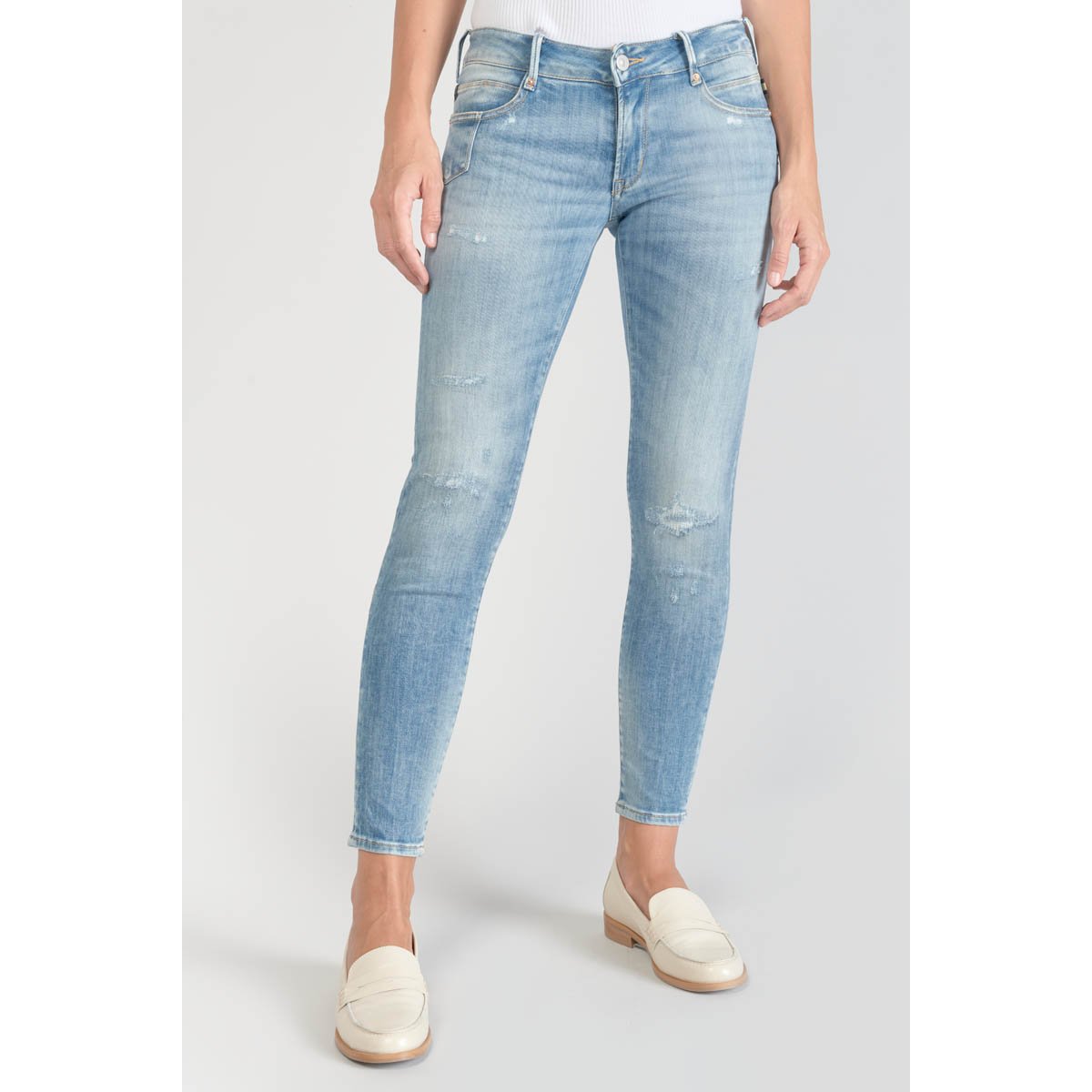 Jeans push-up slim PULP, 7/8ème blue, LE TEMPS DES CERISES
