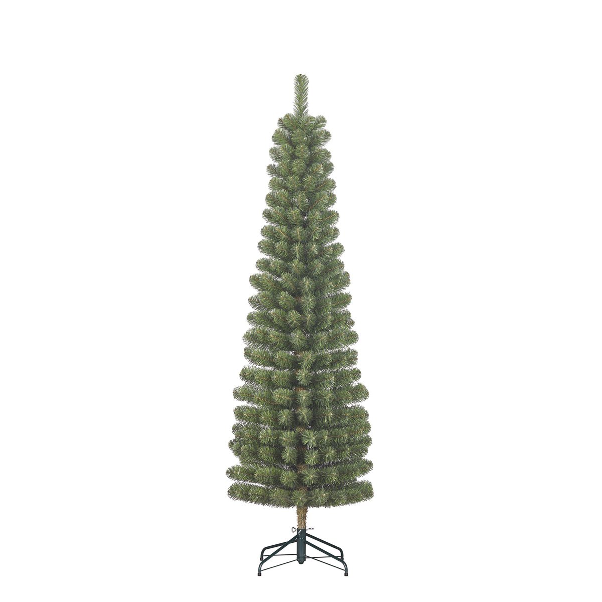 Sapin de Noël artificiel étroit H215 cm CHARLTON vert, BLACK BOX TREES