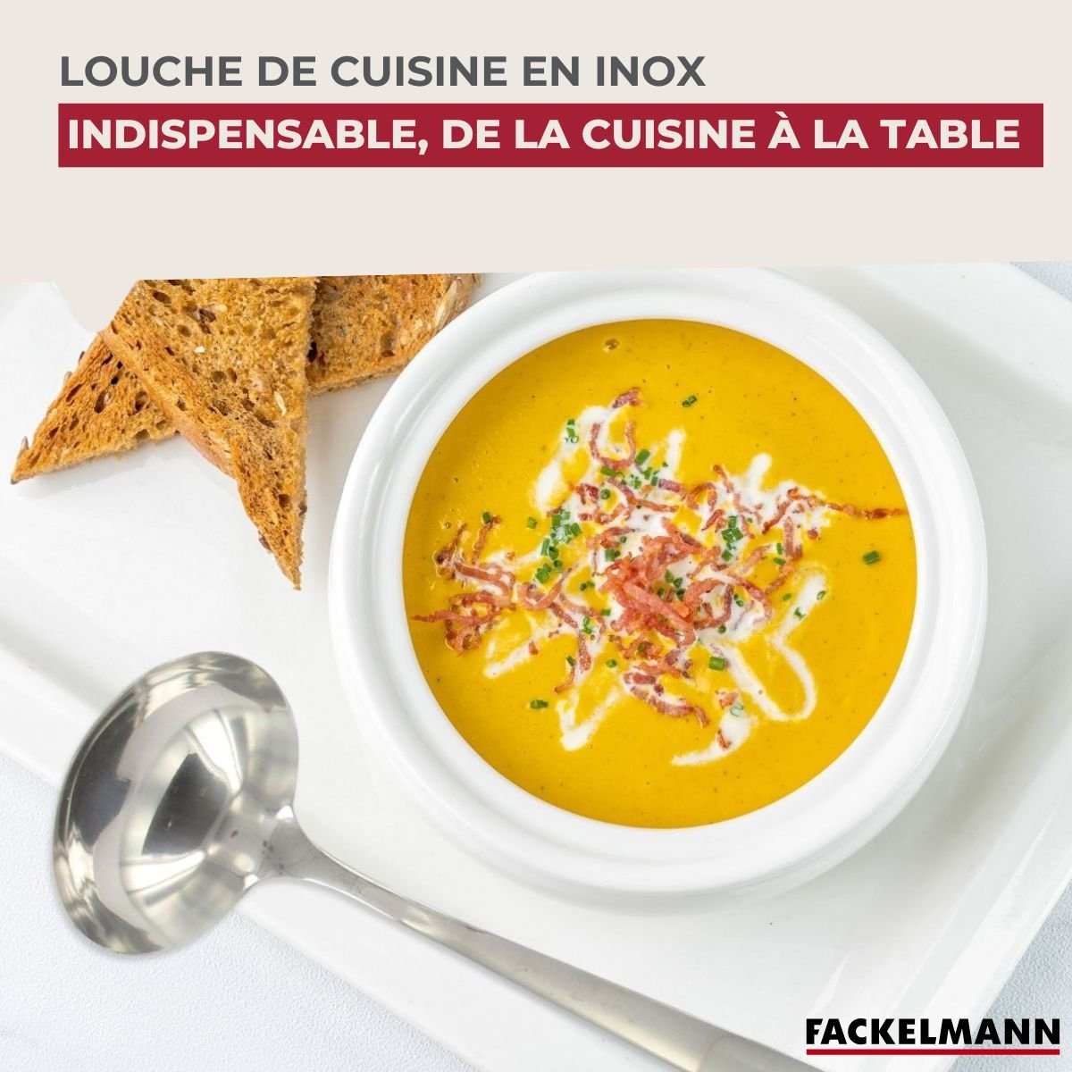 Ensemble de 2 Louches de cuisine inox OXFORD inox, FACKELMANN