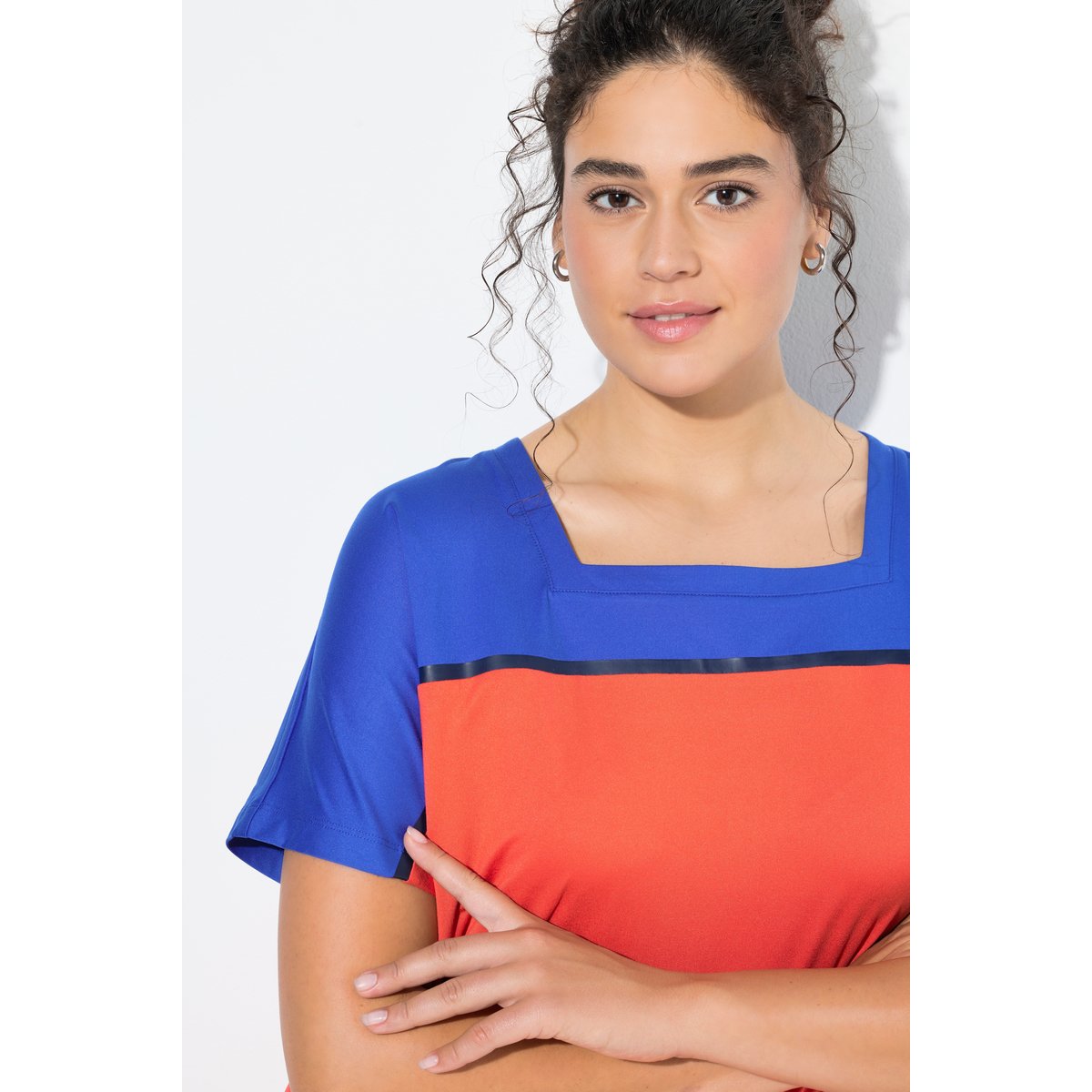 T-shirt technique oversize rouge corail, ULLA POPKEN