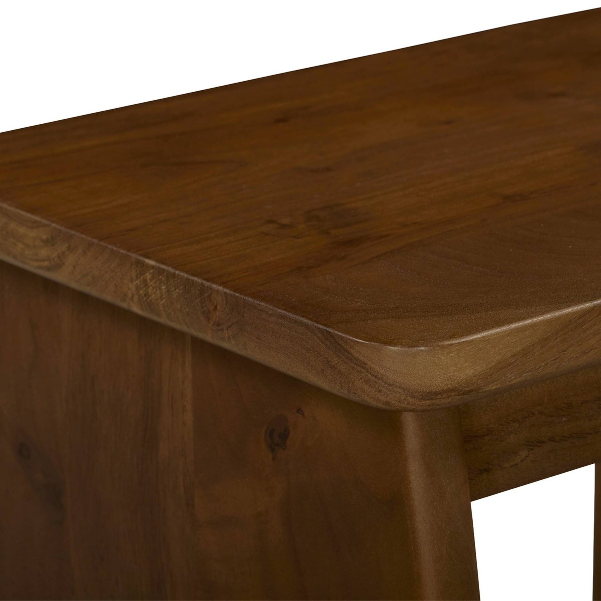 Table de chevet, table d'appoint exotique bois d'acacia (lot de 2) ASHA naturel, SWEEEK