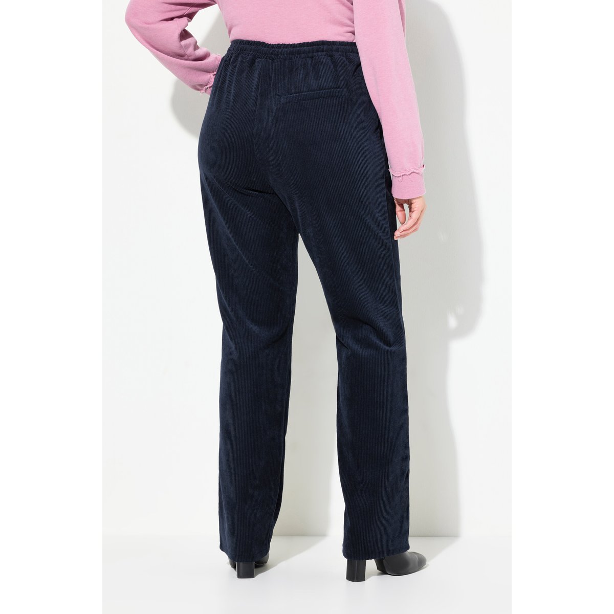Pantalon en velours côtelé Ruby marine, ULLA POPKEN