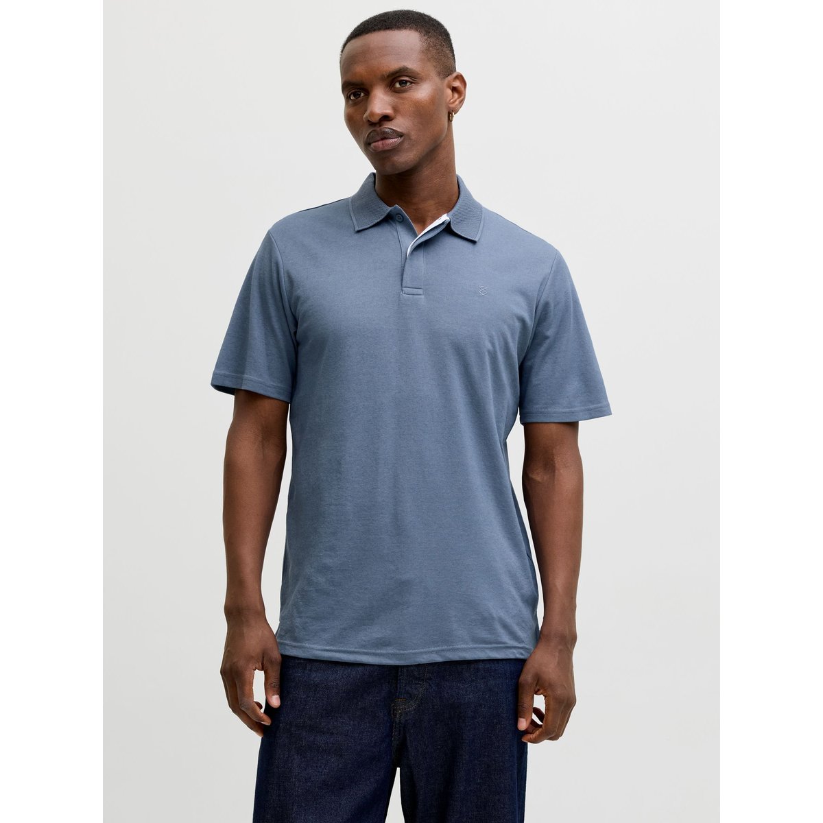 Polo bleue - flint stone 1, JACK & JONES