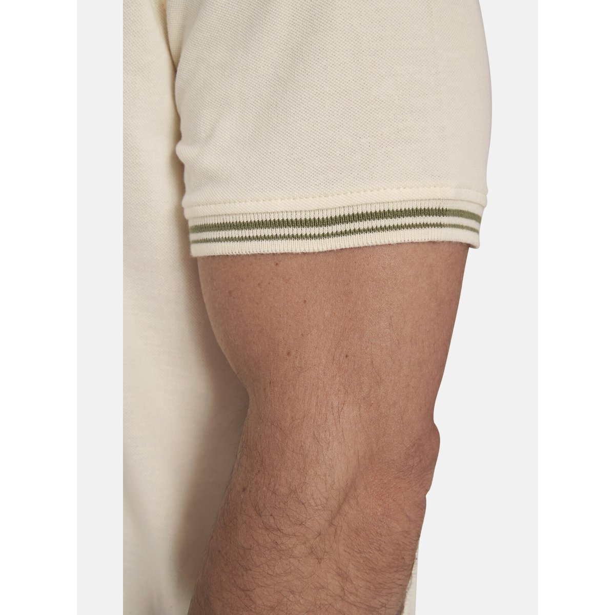 Lot de 2 polos BERAU écru kaki, JAN VANDERSTORM