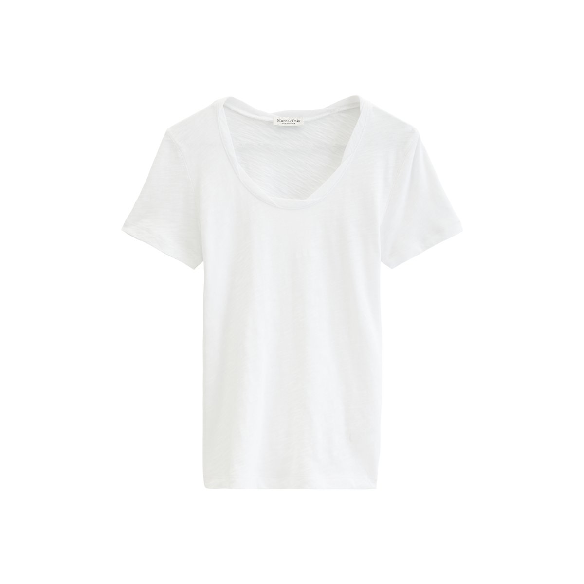 T-shirt en jersey DfC regular 100 % coton blanc, MARC O'POLO