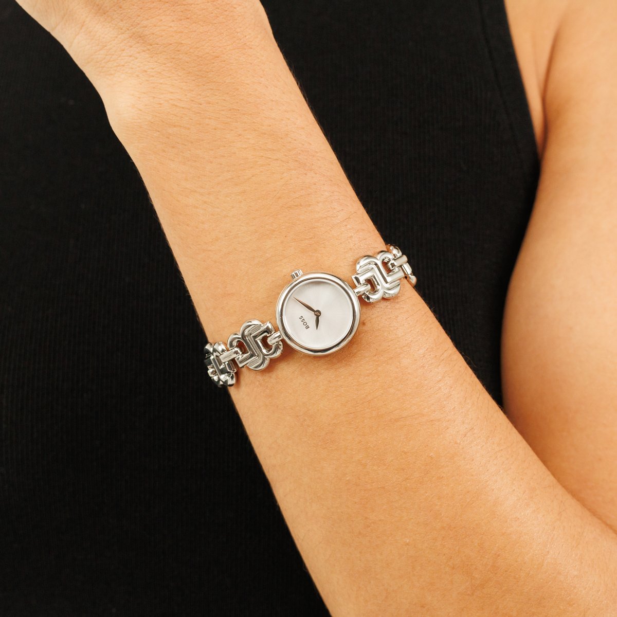 Montre Analogique DOUBLE B DRESSY argenté argenté argenté, BOSS