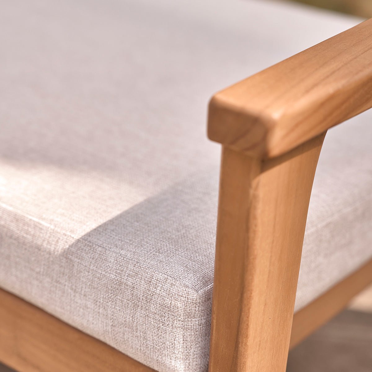 Fauteuil de jardin en teck massif BARI naturel, BERAH GETAH