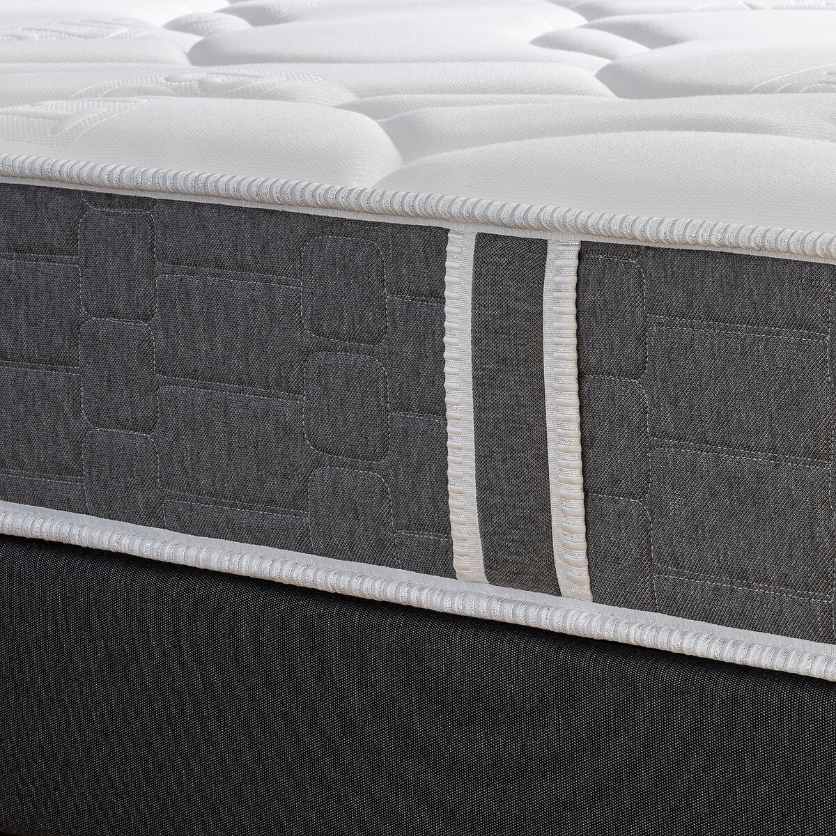 Set aus HR-Schaummatratze + Bettrahmen Essential 2 weiss/grau, BULTEX