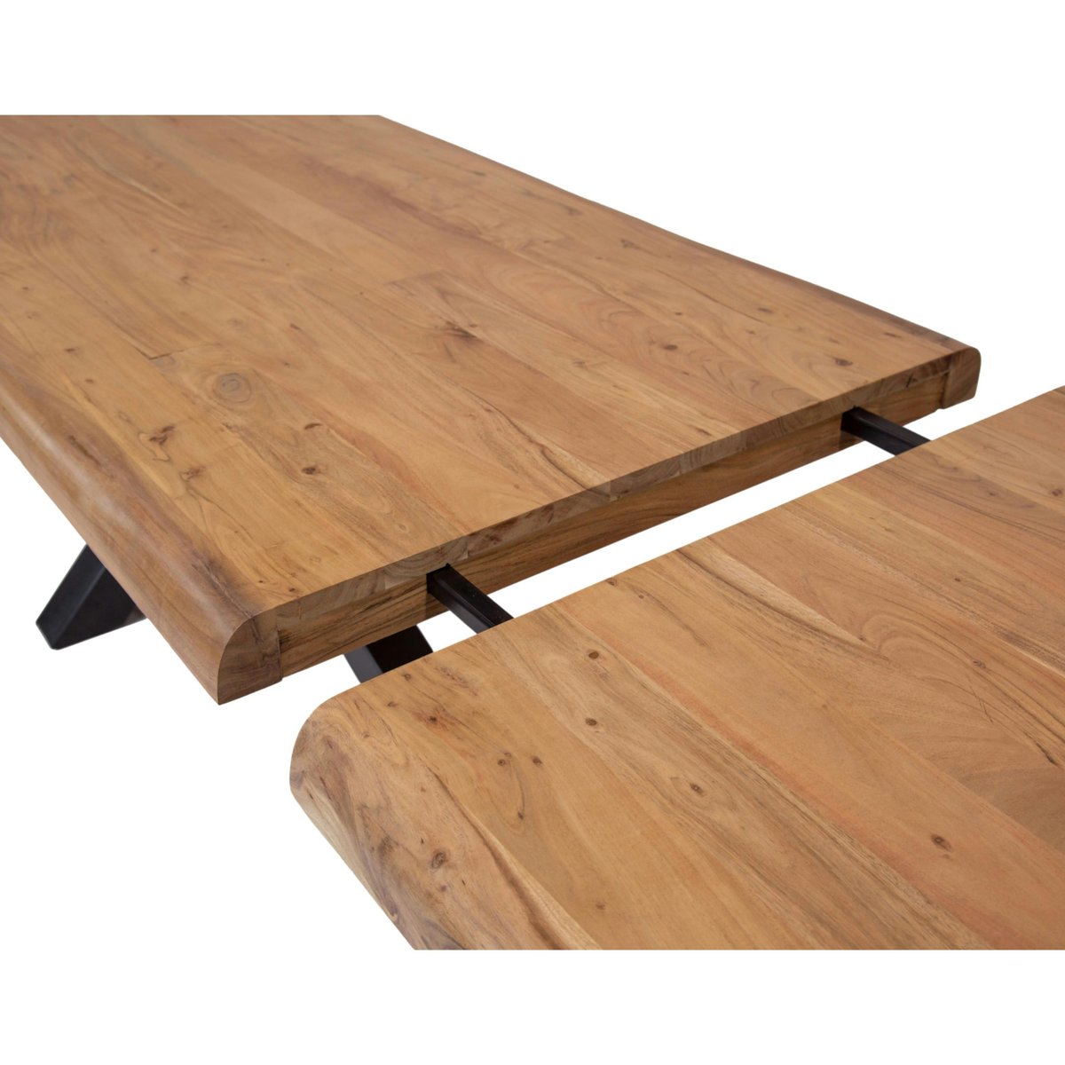 Table à manger extensible bois massif 240/340 cm MELBOURNE bois naturel, PIER IMPORT
