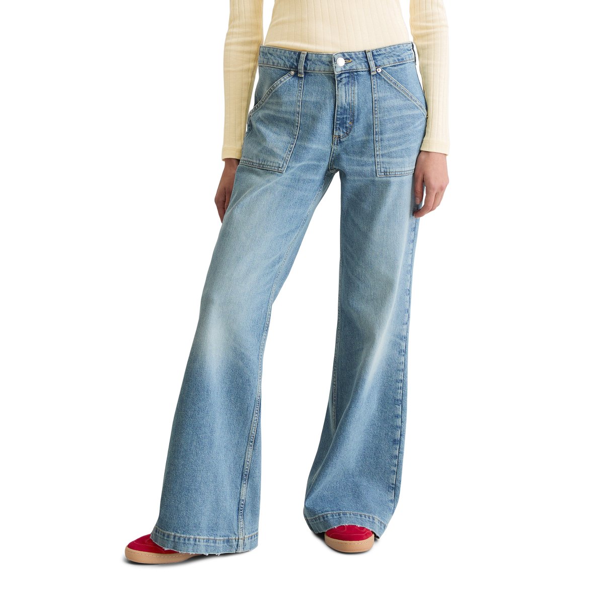 Jeans modèle Caya avec CIRCULOSE bleu moyen, MARC O'POLO