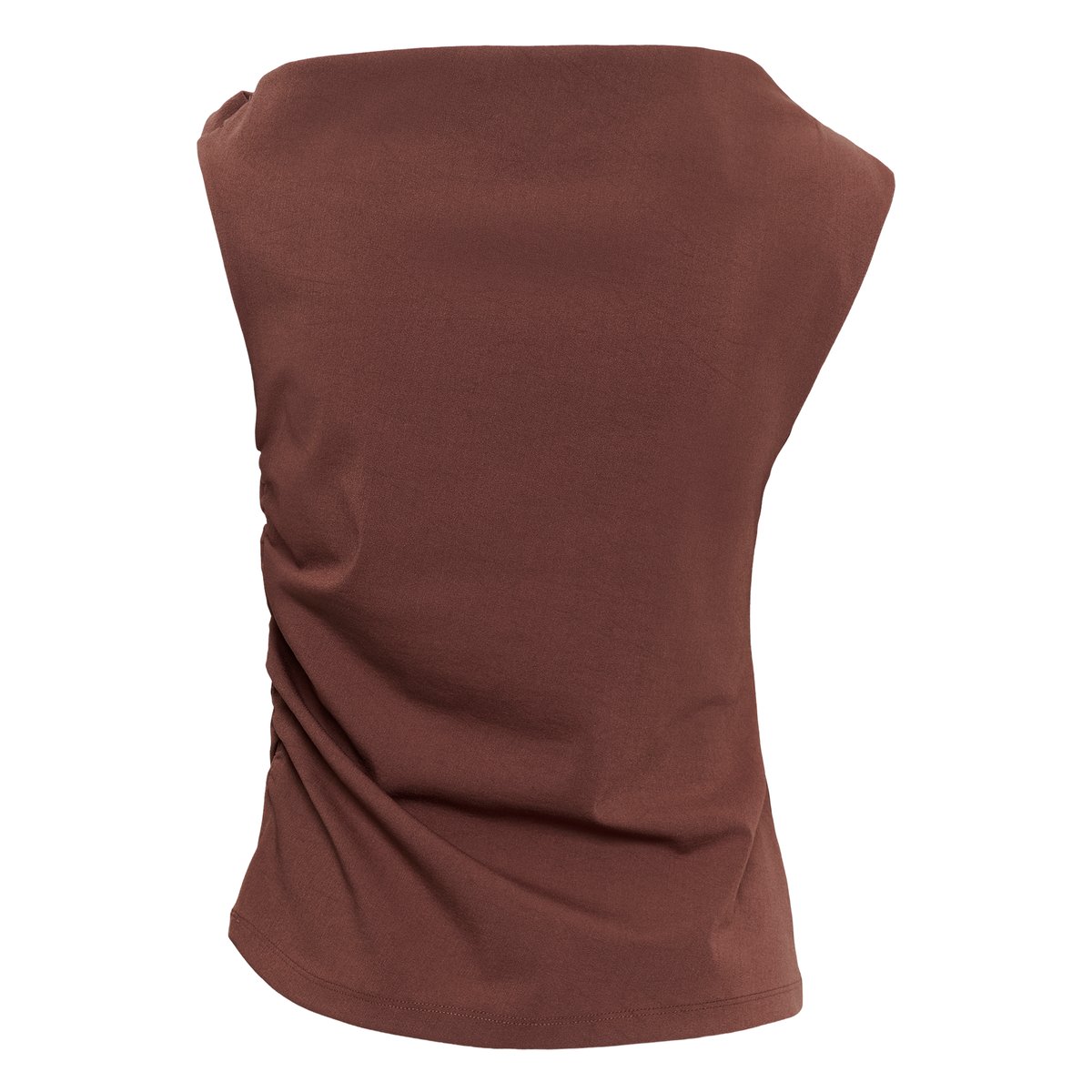 Jersey sans-manches marron brown stone, SOAKED IN LUXURY