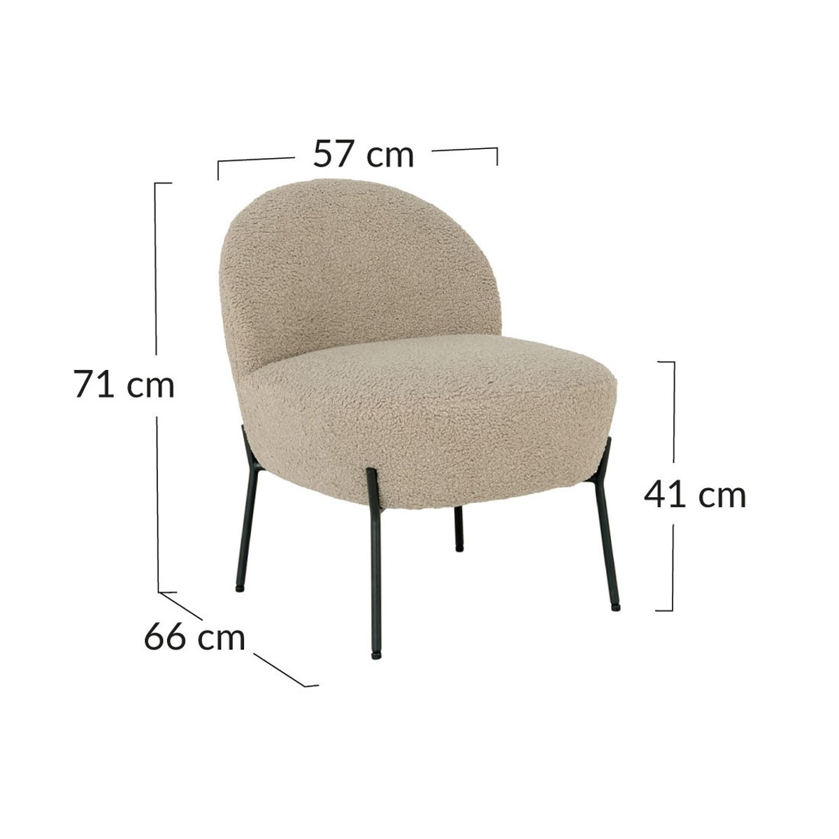 Fauteuil - RENATO beige, BEST MOBILIER