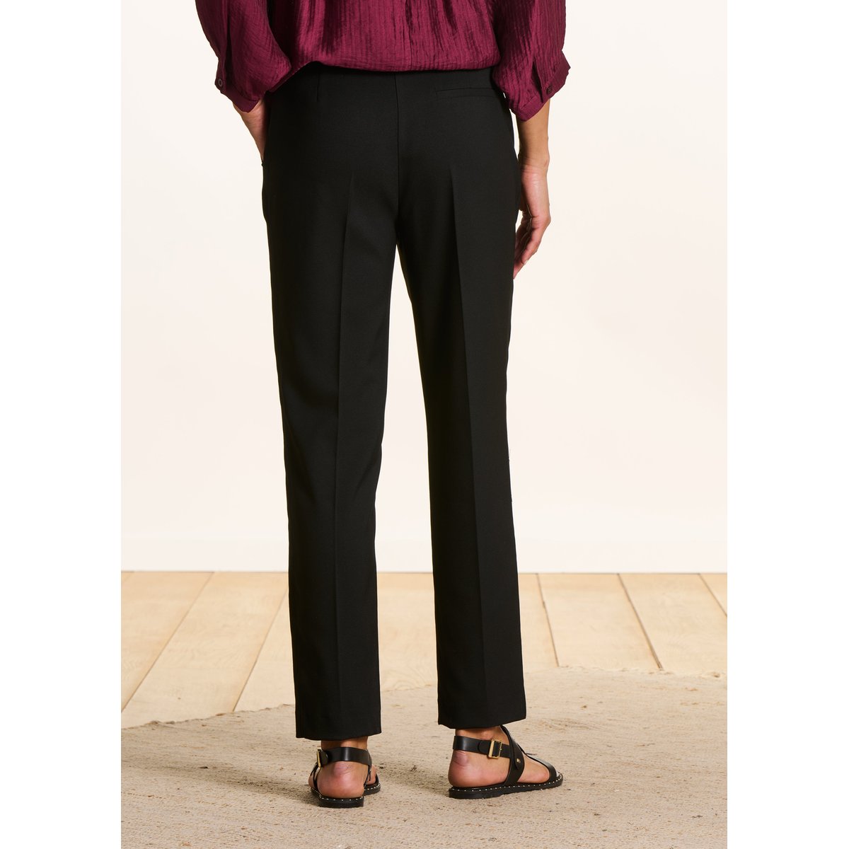 Pantalon cigarette 7/8ème noir, LA FEE MARABOUTEE