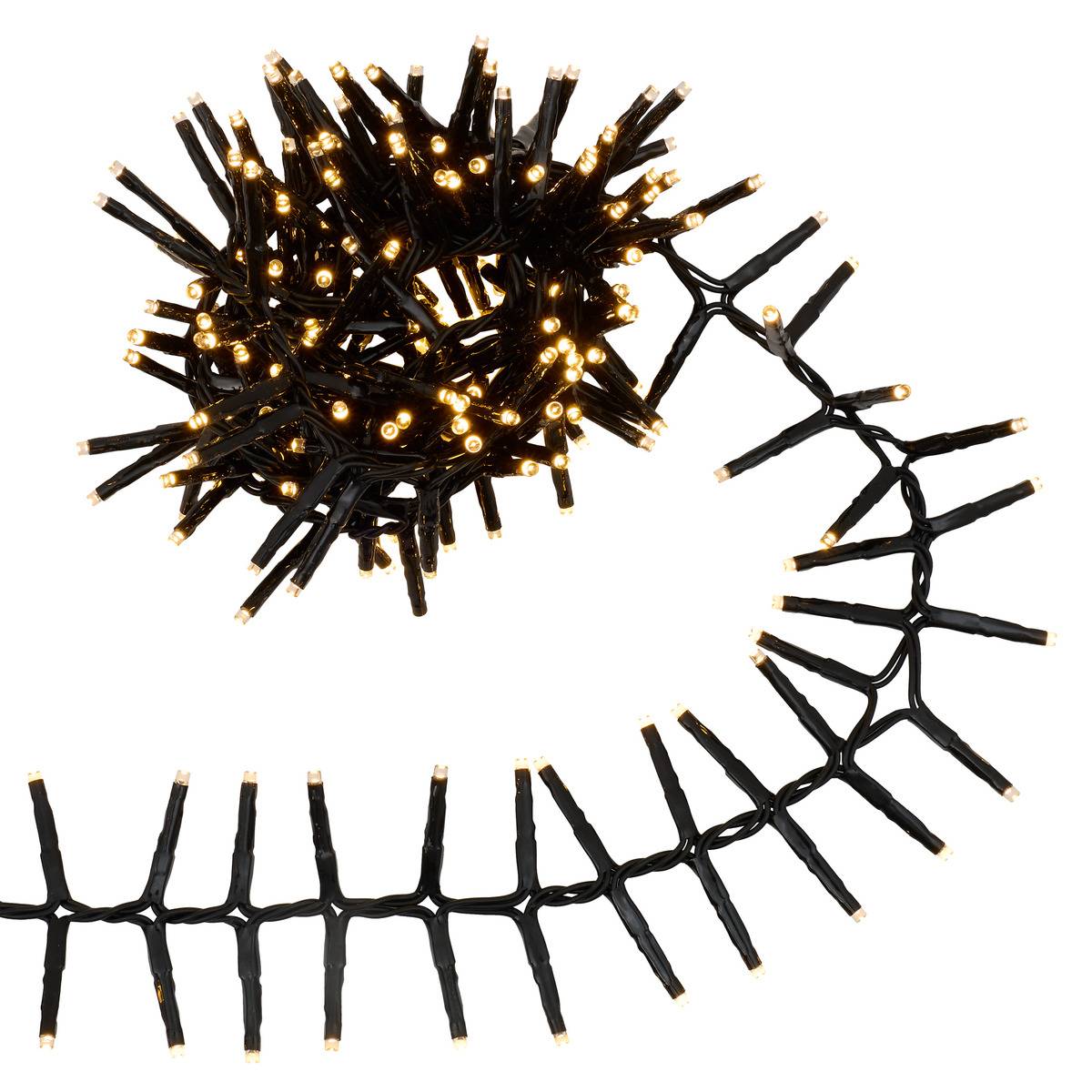Guirlande lumineuse micro-LED d'extérieur 3 m 300 LED blanc froid 13 fonctions avec minuteur sur secteur blanc chaud, ATMOSPHERA