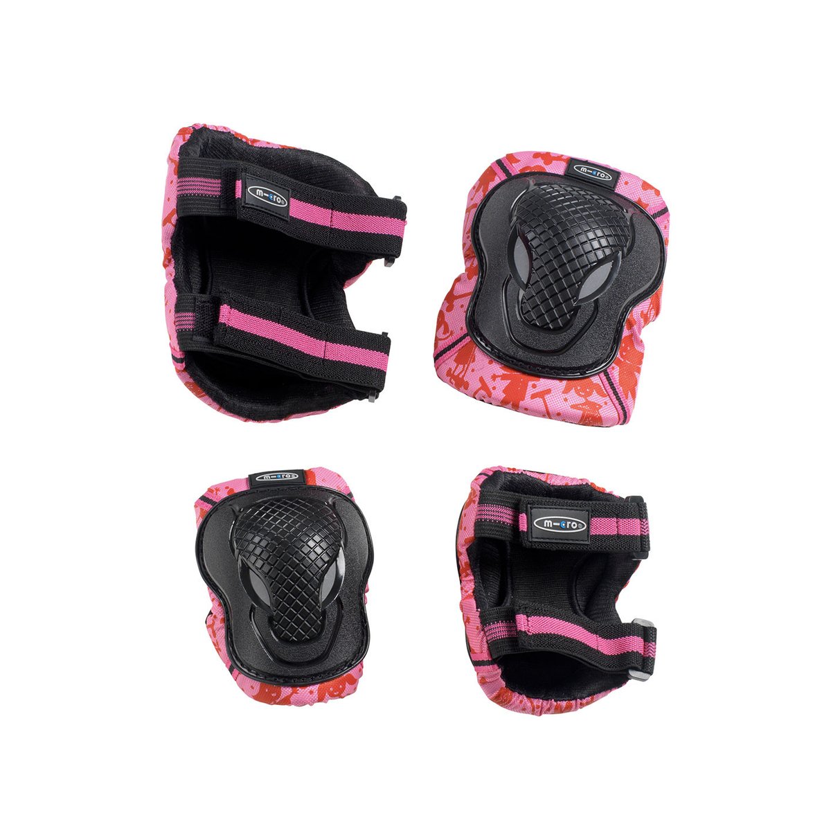 Kit coudières et genouillères Rose Taille L rose, MICRO MOBILITY