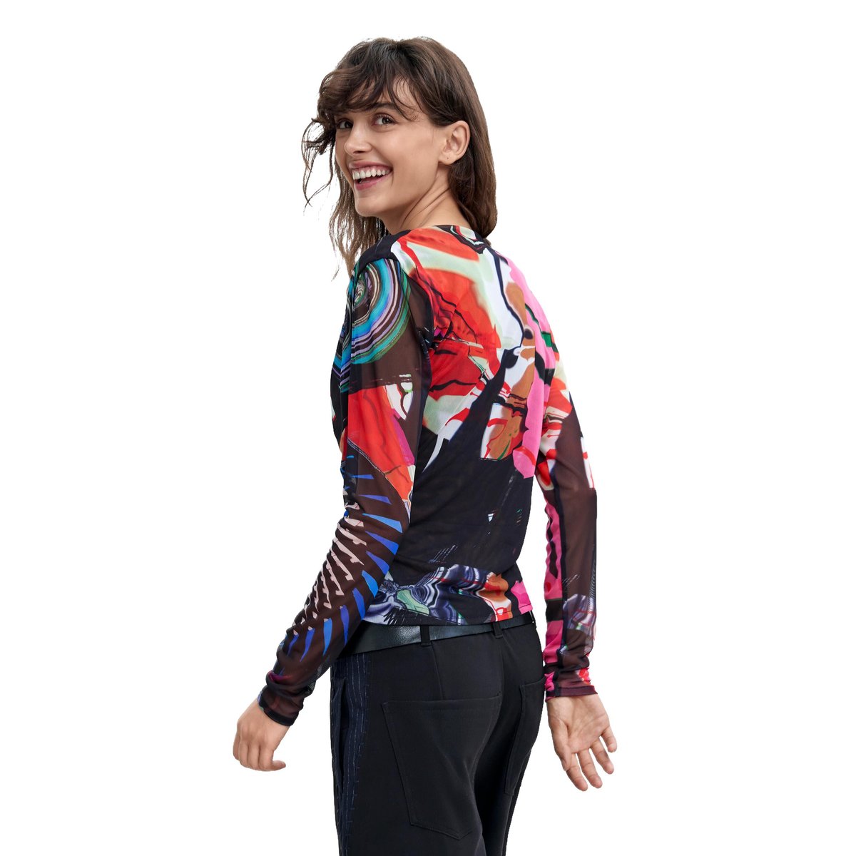 T-shirt en maille imprimée M. C. Lacroix multicolore, DESIGUAL