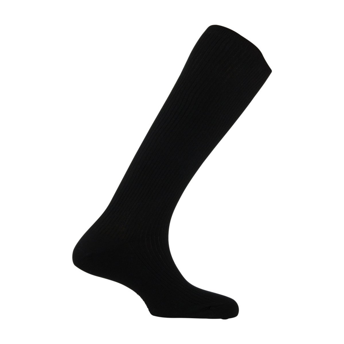 Mi-bas anti-jambes lourdes en coton noir, KINDY