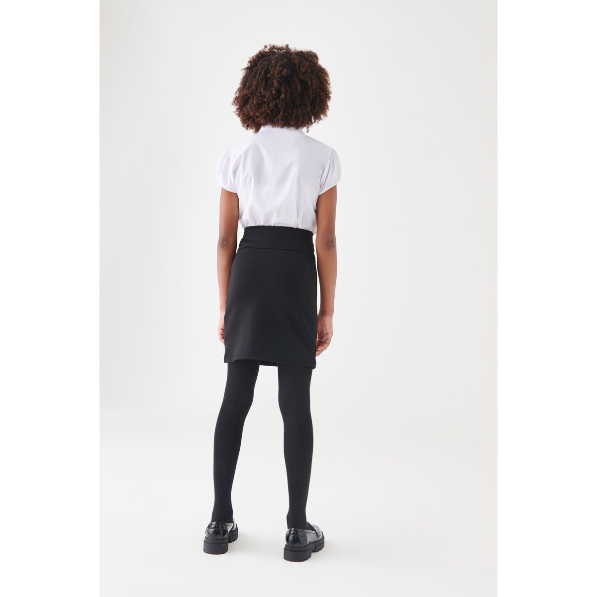 Jupe crayon à enfiler en jersey stretch noir, NEXT