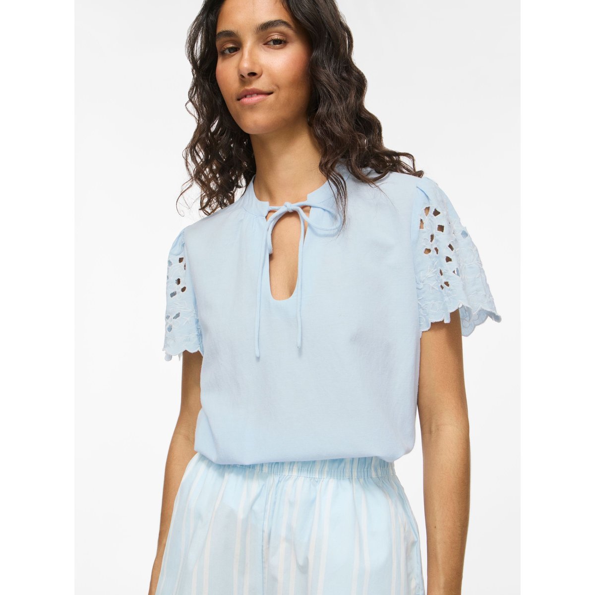 Top À Manches Courtes turquoise - nantucket breeze1, VILA
