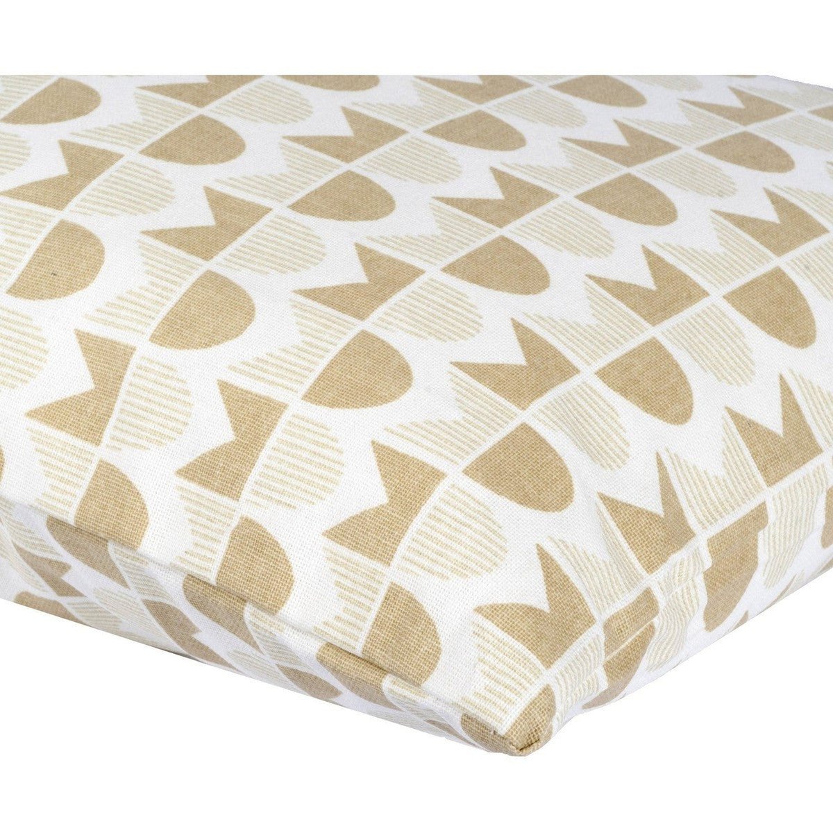 Housse de coussin d'extérieur coton SKANDI sable, FEBRONIE
