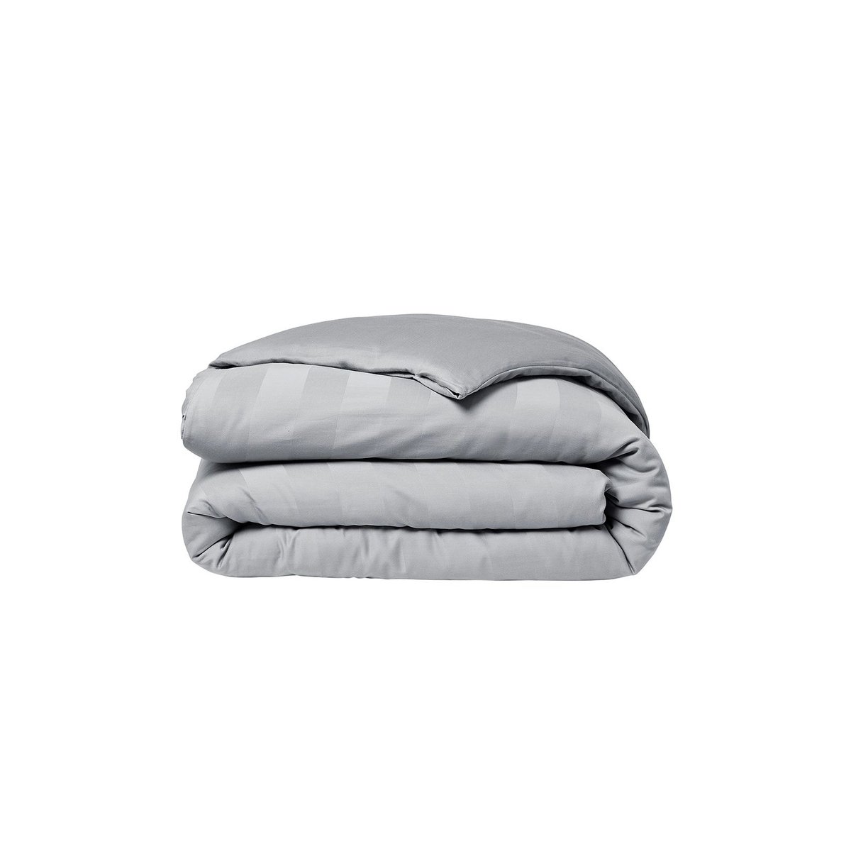 Parure de lit 2 personnes uni coton PRESTIGE gris, TODAY