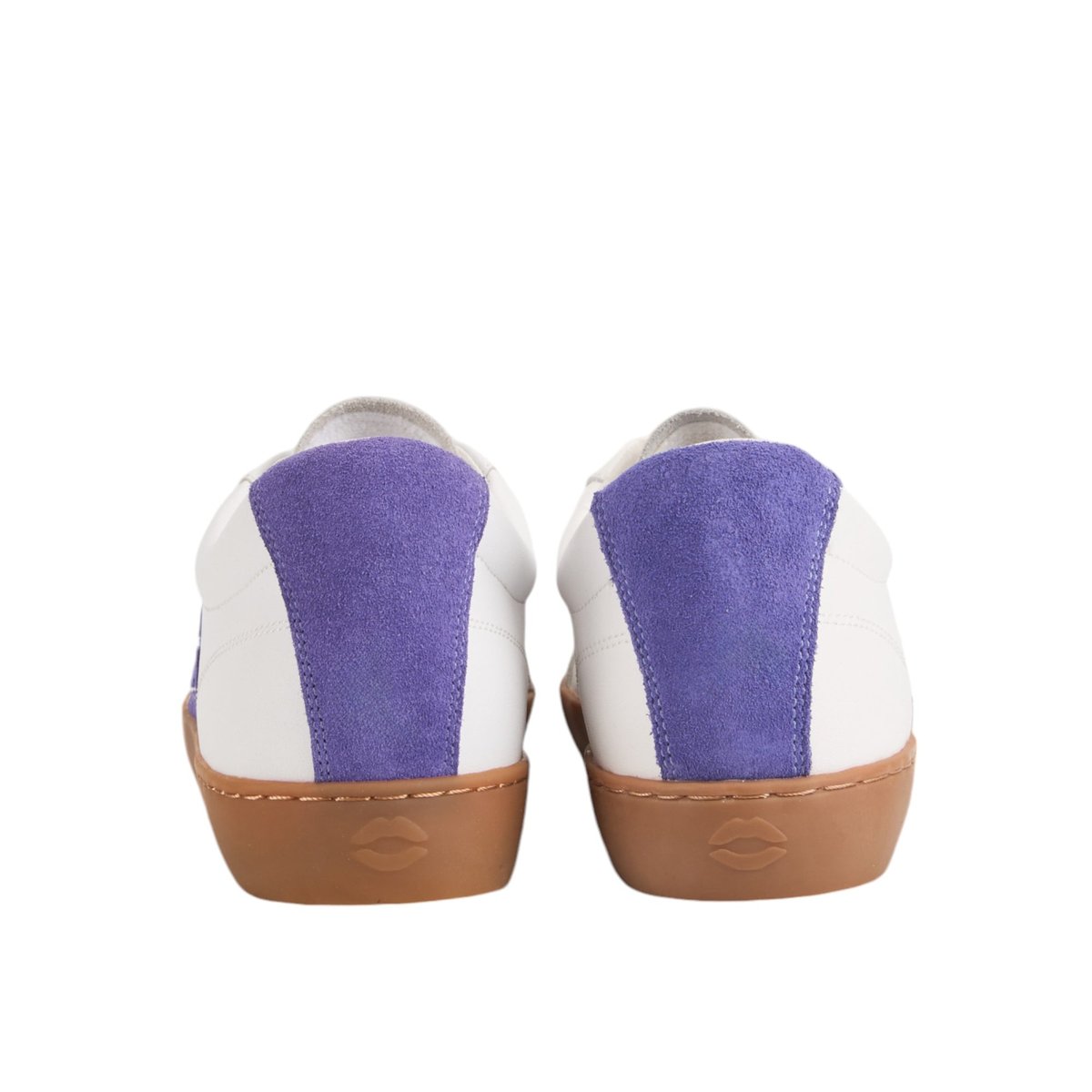 Baskets En Cuir Colette Violet blanc, BONS BAISERS