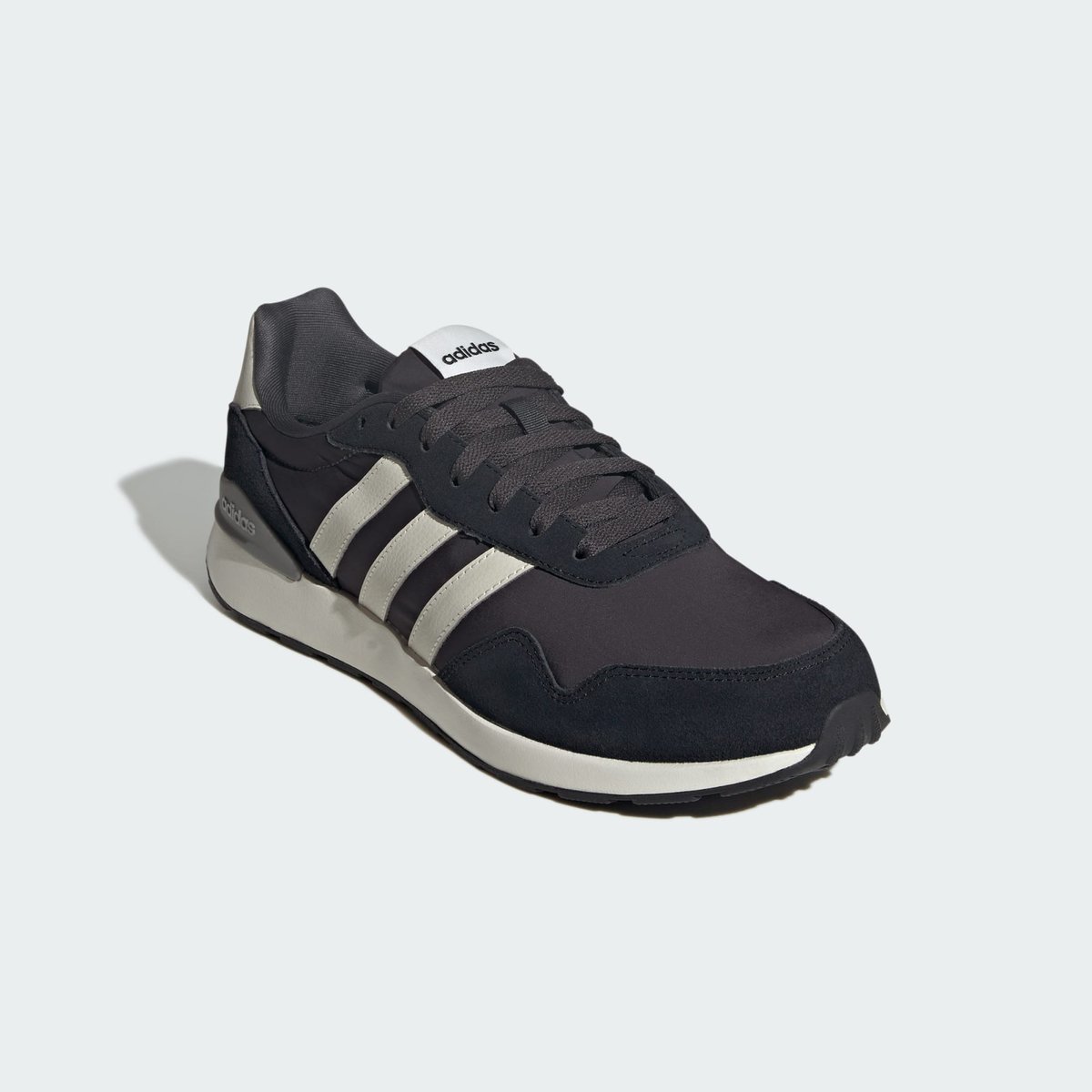 Baskets en cuir RUN 60s 4.0 carbon / orbit grey / core black, ADIDAS SPORTSWEAR