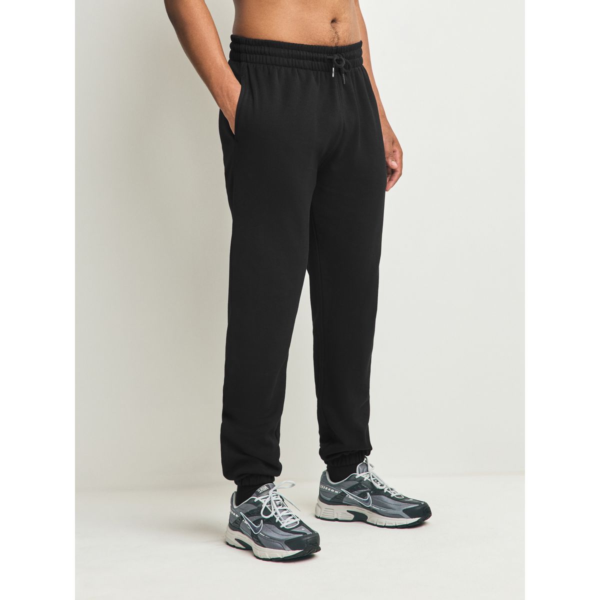 Jogging brossé sur l’envers, lot de 2 noir/bleu marine, NEXT