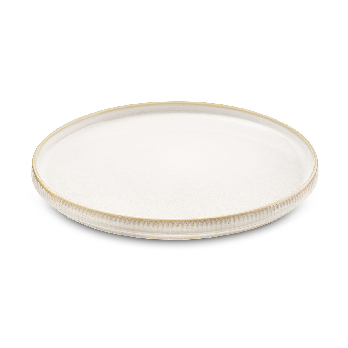 6 assiettes plates - AGORA beige, MEDARD DE NOBLAT