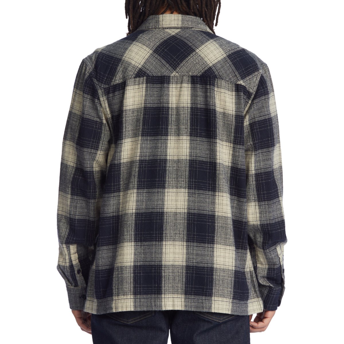 Chemise à manches longues en flanelle THE TRAPPER. bleu navy blazer/ pelican plaid, DC SHOES