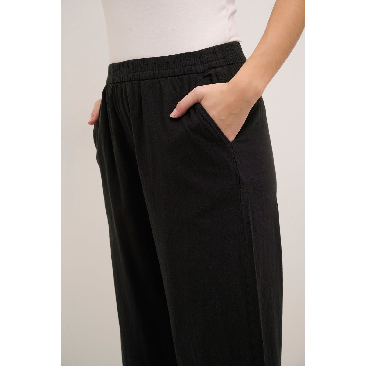 Pantalon casual beige classic sand, KAFFE