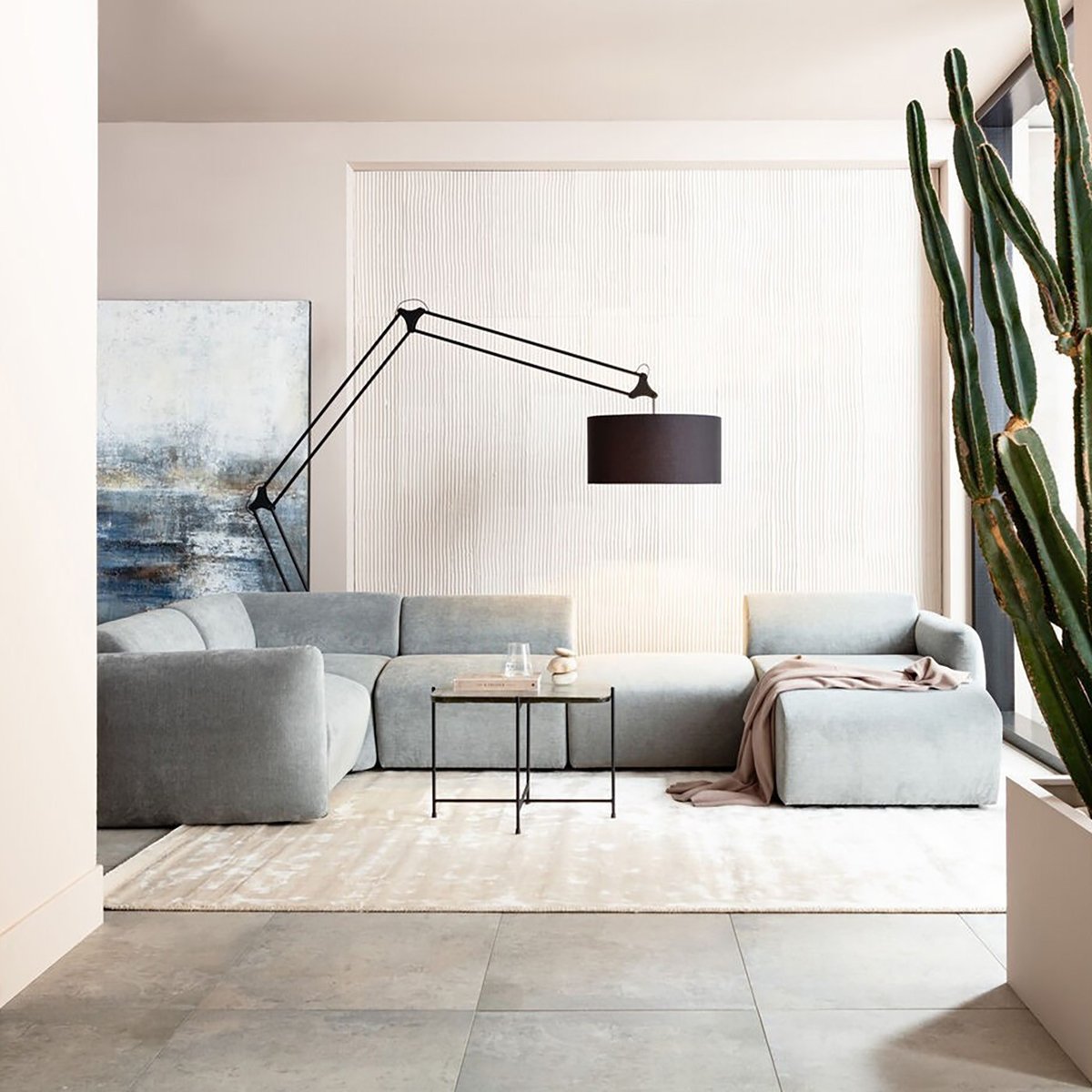 Assise d'angle de canapé, LUCCA gris, KARE DESIGN