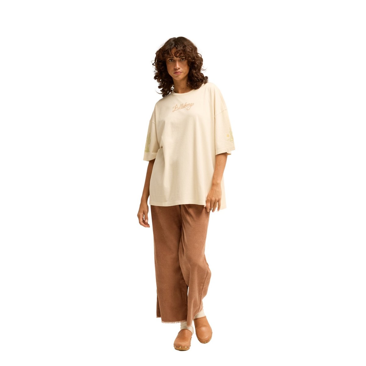 T-shirt oversize FAMILIAR ROADS blanc white cap, BILLABONG