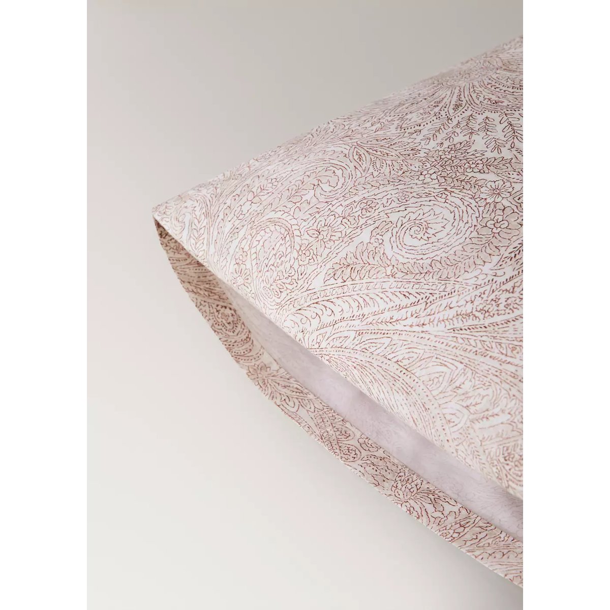 Taie d'oreiller 100 % percale de coton 50x75 cm cognac, MANGO HOME