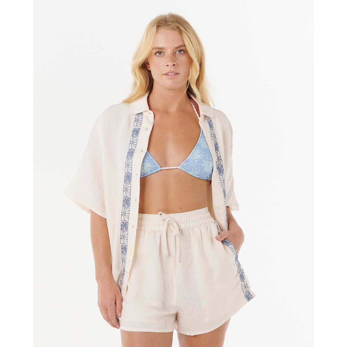 Chemise brodée COCEANIC coquille, RIP CURL