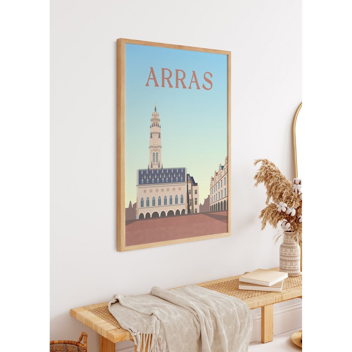 Affiche ville Arras blanc, L'AFFICHERIE