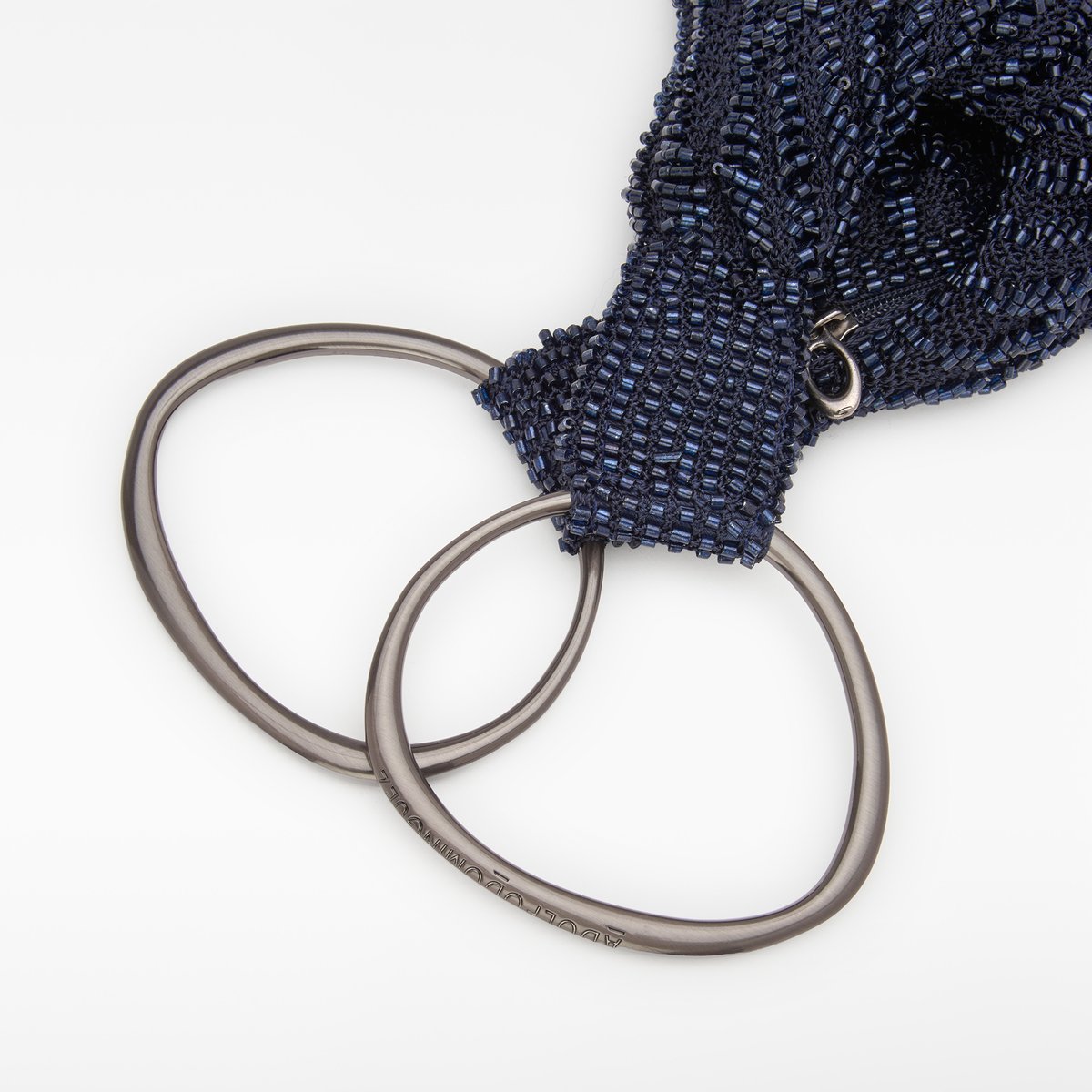 Sac à main de cocktail pour femme orné de strass bleu, ADOLFO DOMINGUEZ