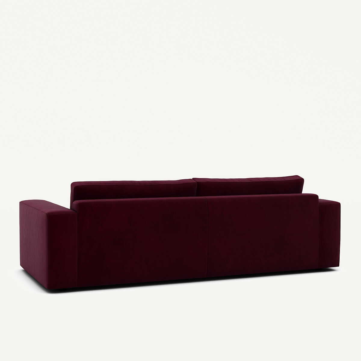 Canapé 3 ou 4 places, en velours, Skander prune, AM.PM