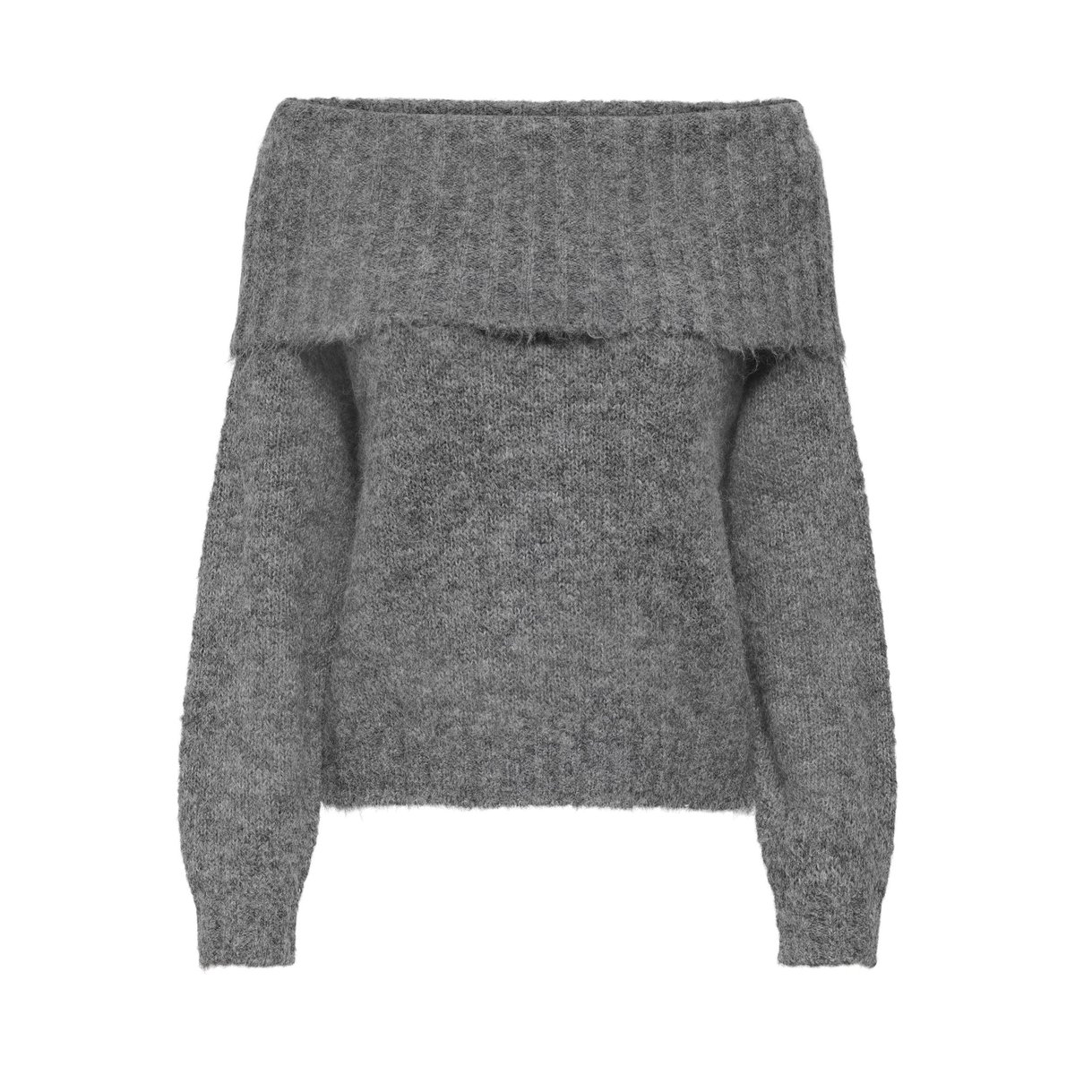 Pull En Maille medium grey melange 1, ONLY