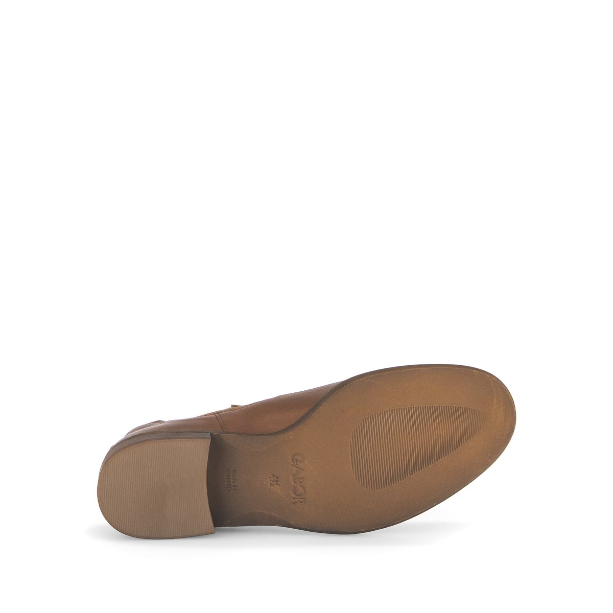 Bottines en cuir lisse à talon décroché marron, GABOR