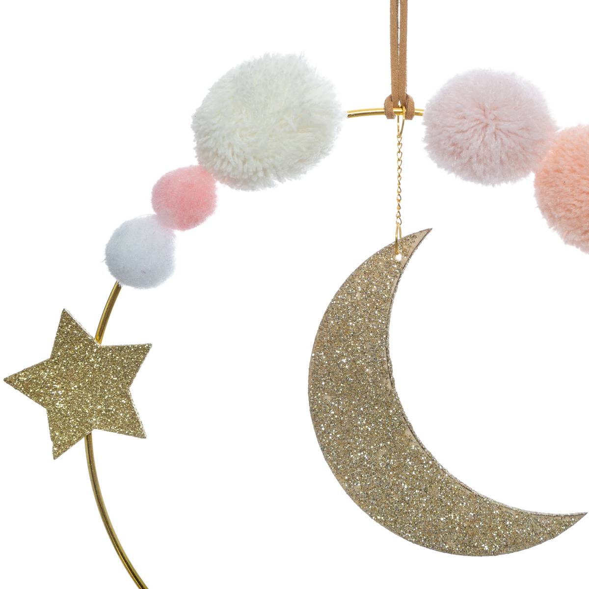Décoration murale enfant lune LUNE multicolore, ATMOSPHERA FOR KIDS