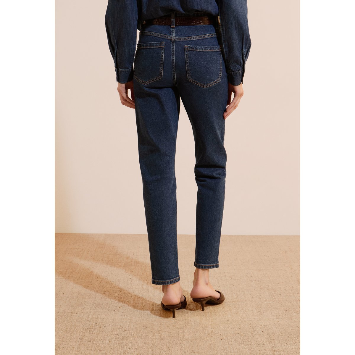 Jean coupe slim DEMIE bleu nuit, ETAM